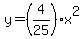 y=%284%2F25%29x%5E2