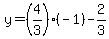 y=%284%2F3%29%28-1%29-2%2F3