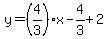 y=%284%2F3%29%2Ax-4%2F3%2B2