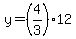 y=%284%2F3%2912