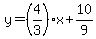 y=%284%2F3%29x%2B10%2F9