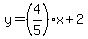 y=%284%2F5%29%2Ax%2B2