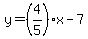 y=%284%2F5%29%2Ax-7