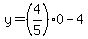 y=%284%2F5%290-4