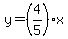 y=%284%2F5%29x