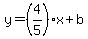 y=%284%2F5%29x%2Bb