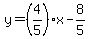 y=%284%2F5%29x-8%2F5