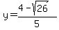 y=%284-sqrt%2826%29%29%2F5