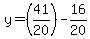 y=%2841%2F20%29-16%2F20