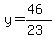y=%2846%29%2F%2823%29