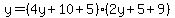 y=%284y%2B10%2B5%29%282y%2B5%2B9%29