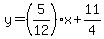 y=%285%2F12%29x%2B11%2F4