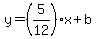 y=%285%2F12%29x%2Bb