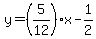 y=%285%2F12%29x-1%2F2