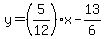 y=%285%2F12%29x-13%2F6