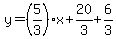 y=%285%2F3%29%2Ax%2B20%2F3%2B6%2F3