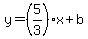 y=%285%2F3%29x%2Bb