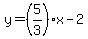 y=%285%2F3%29x-2