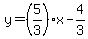 y=%285%2F3%29x-4%2F3