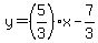 y=%285%2F3%29x-7%2F3