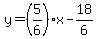 y=%285%2F6%29x-18%2F6