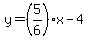 y=%285%2F6%29x-4