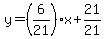 y=%286%2F21%29x%2B21%2F21
