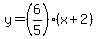 y=%286%2F5%29%28x%2B2%29