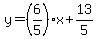 y=%286%2F5%29x%2B13%2F5