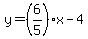 y=%286%2F5%29x-4+