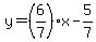 y=%286%2F7%29x-5%2F7
