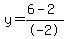 y=%286-2%29%2F-2