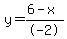 y=%286-x%29%2F-2