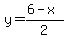 y=%286-x%29%2F2