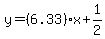 y=%286.33%29x%2B1%2F2