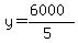 y=%286000%29%2F%285%29