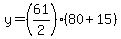 y=%2861%2F2%29%2880%2B15%29