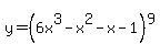 y=%286x%5E3-x%5E2-x-1%29%5E9