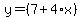 y=%287%2B4%2Ax%29