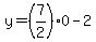 y=%287%2F2%290-2