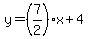 y=%287%2F2%29x%2B4