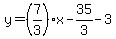 y=%287%2F3%29x-35%2F3-3
