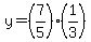y=%287%2F5%29%2A%281%2F3%29
