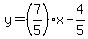 y=%287%2F5%29x-4%2F5