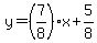 y=%287%2F8%29x%2B5%2F8