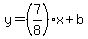 y=%287%2F8%29x%2Bb