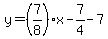 y=%287%2F8%29x-7%2F4-7