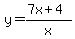 y=%287x%2B4%29%2Fx