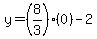 y=%288%2F3%29%2A%280%29-2