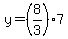 y=%288%2F3%29%2A7